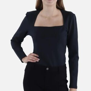 Abercrombie and Fitch Soft AF Collection Sweetheart Neck Long Sleeve Top - S